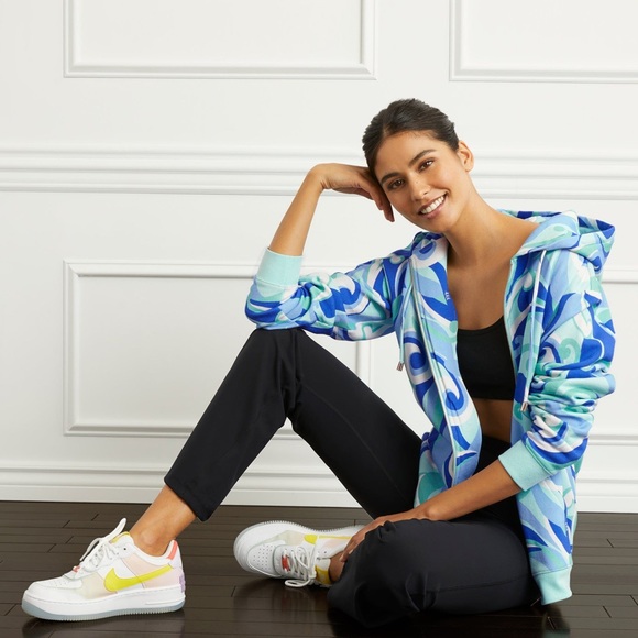 Hill House Tops - Hill House The Allie Zip-Up in Ocean Kaleidoscope Small